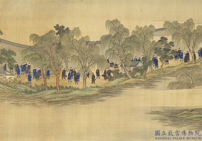 图片[4]-Imperial Rites of Sericulture (Scroll 3: “Picking Mulberry Leaves”)-China Archive